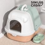 Fully enclosed deodorant, odorless, easy to wear, large cat toilet, litter box, large cat toilet, cat toilet, cat litter tray, litter box