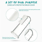Finger Toothbrush for Pets Teeth Cleaning - Safe & Gentle Dental Care for Dogs, Cats, Kittens, & Puppies | BPA-Free Silicon Brush with Cover