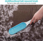 2 Pack Furniture Lint Remover Brushes, Double Sided Self Cleaning Loose Hair Catcher for Pet, Hair Cleaner for Clothes, Sofa, Carpet