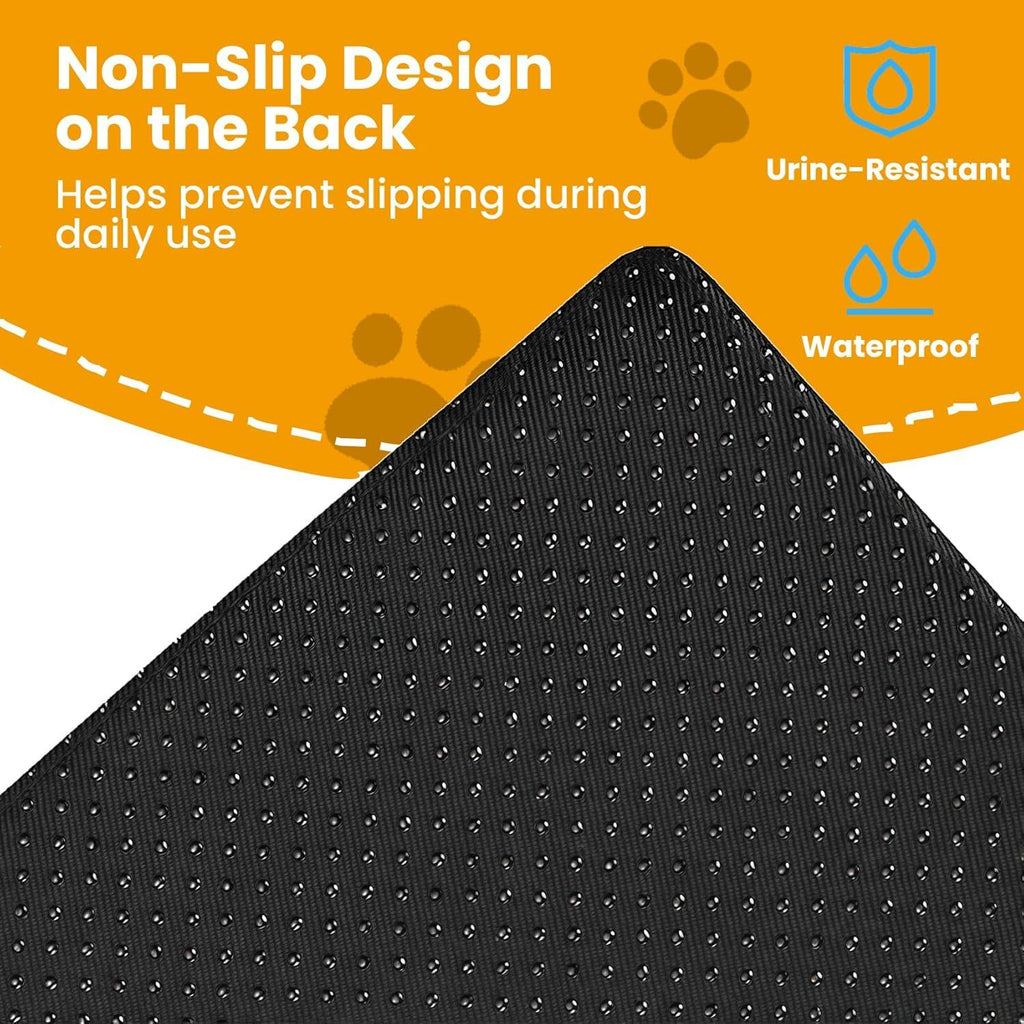 Non-slip waterproof pet mat with urine-resistant backing for daily use