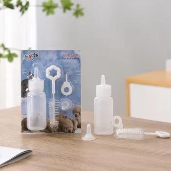Puppy Feeding Tool Mini Nipple Cat Replacement Kitten Pet Nursing Pet Feeding Bottle Kits 60ml small animal Milk Bottle Cat Feeder