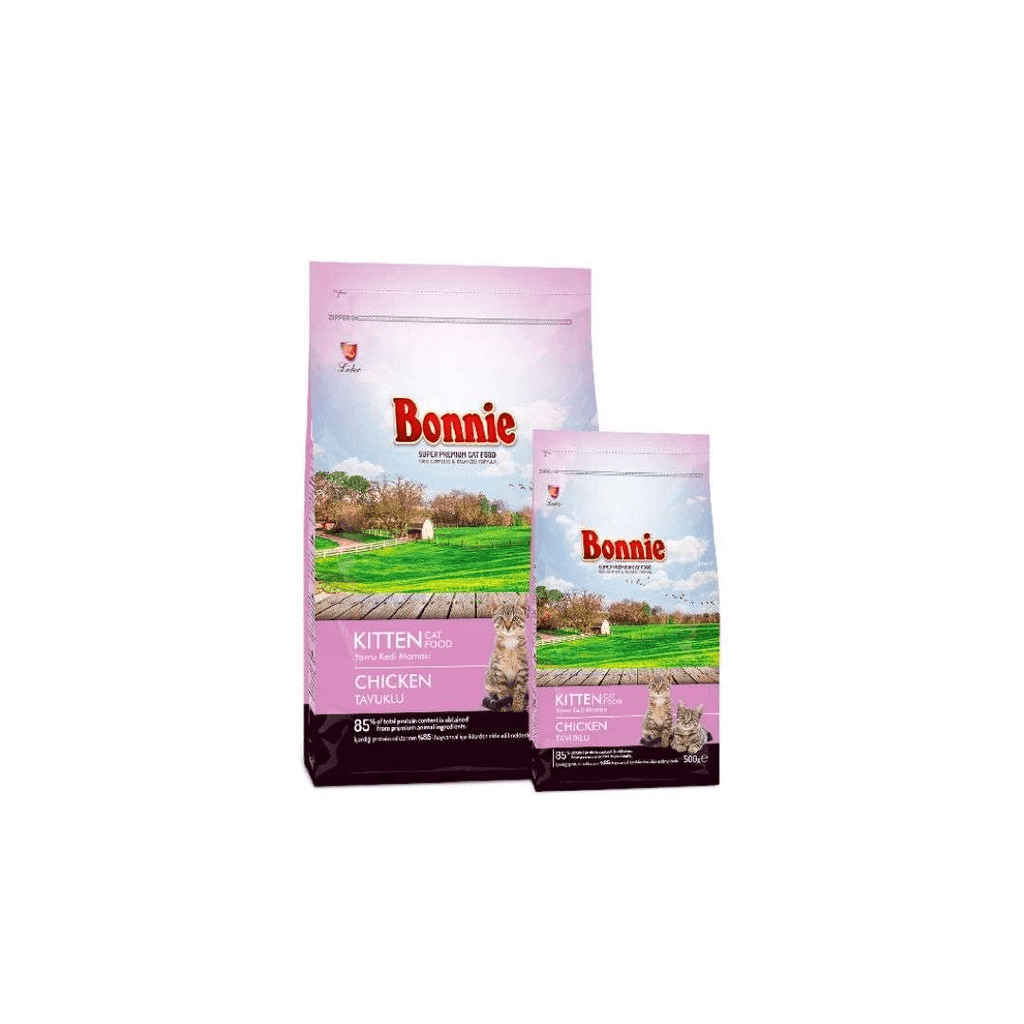 Bonnie Kitten Cat Food Chicken Flavor, 85% Protein, Super Premium Pet Nutrition for Young Cats