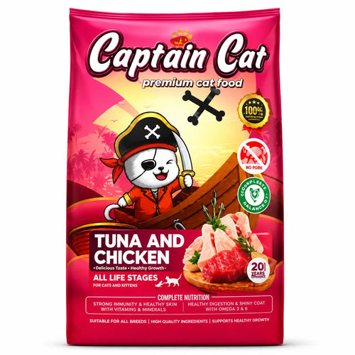 Captain Cat Dry Food Chicken Tuna 20kg All Age