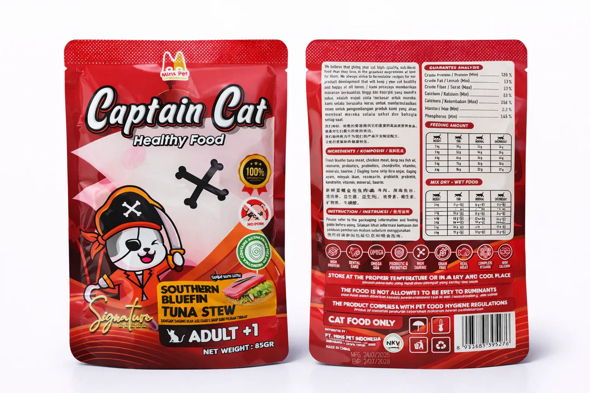 Captain Cat Southern Bluefin Tuna Stew Adult Cat Wet Food 85g