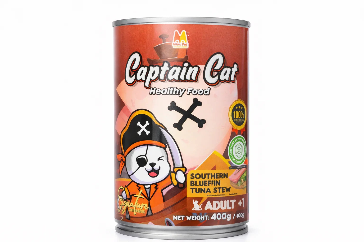 Captain Cat Southern Bluefin Tuna Stew Canned Wet Cat Food Adult 400g
