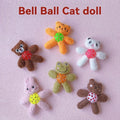 Cat Plush Doll Chew Cat Toy with Ball Toys For Kitten Teeth Grinding Random