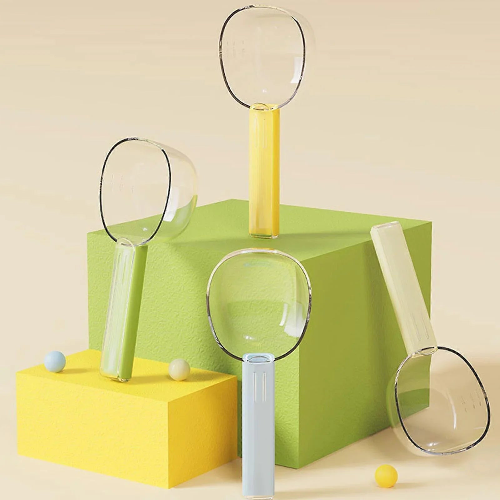 Cats Dog Feeding Spoon Rice Measuring Cup Digging Noodles Spoon Snacks