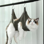 Dog Cat Grooming Bath Bag for Nail Cutting & Anti Scratch Cat Trimming Hammock