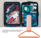 Portable pet hair remover for travel, fits in suitcase, ideal for vacations and business trips
