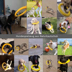 Natural Rubber Ring Dog Chew Toy, Floating Dog Ring Toy for Outdoor Fitness Floating Pull Toy