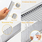 Cat and Dog Grooming Brush Comb Stainless Steel Teeth Metal Cats Dog Comb for Removing Hair (M: 194cm)