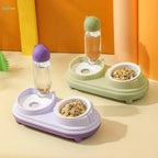 Practical Tilted Cat Food Bowl Automatic Small Dog Water Dispenser Lightweight Drinking 