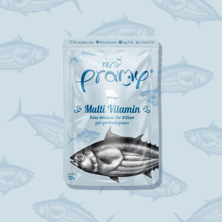 Pramy MULTIVITAMIN Pouch Tuna Mousse for Kitten 70gm