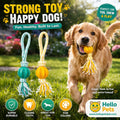 Rope Ball Dog Toy with Dental Chew Ball
