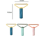 Pet grooming deshedding tool with ergonomic handle, 15.5cm length, available in multiple colors for dog and cat fur removal