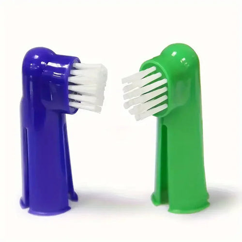4 In 1 Cat Dog Toothpaste And Toothbrush Set For Pet - Venila Flavoured -Toothbrushes for Cat Kitten, Doggie Puppy Dental Care,