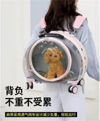 Trolley Case Transparent Bag Air Box Dog Going Out Pet Backpack Portable Bubble Box
