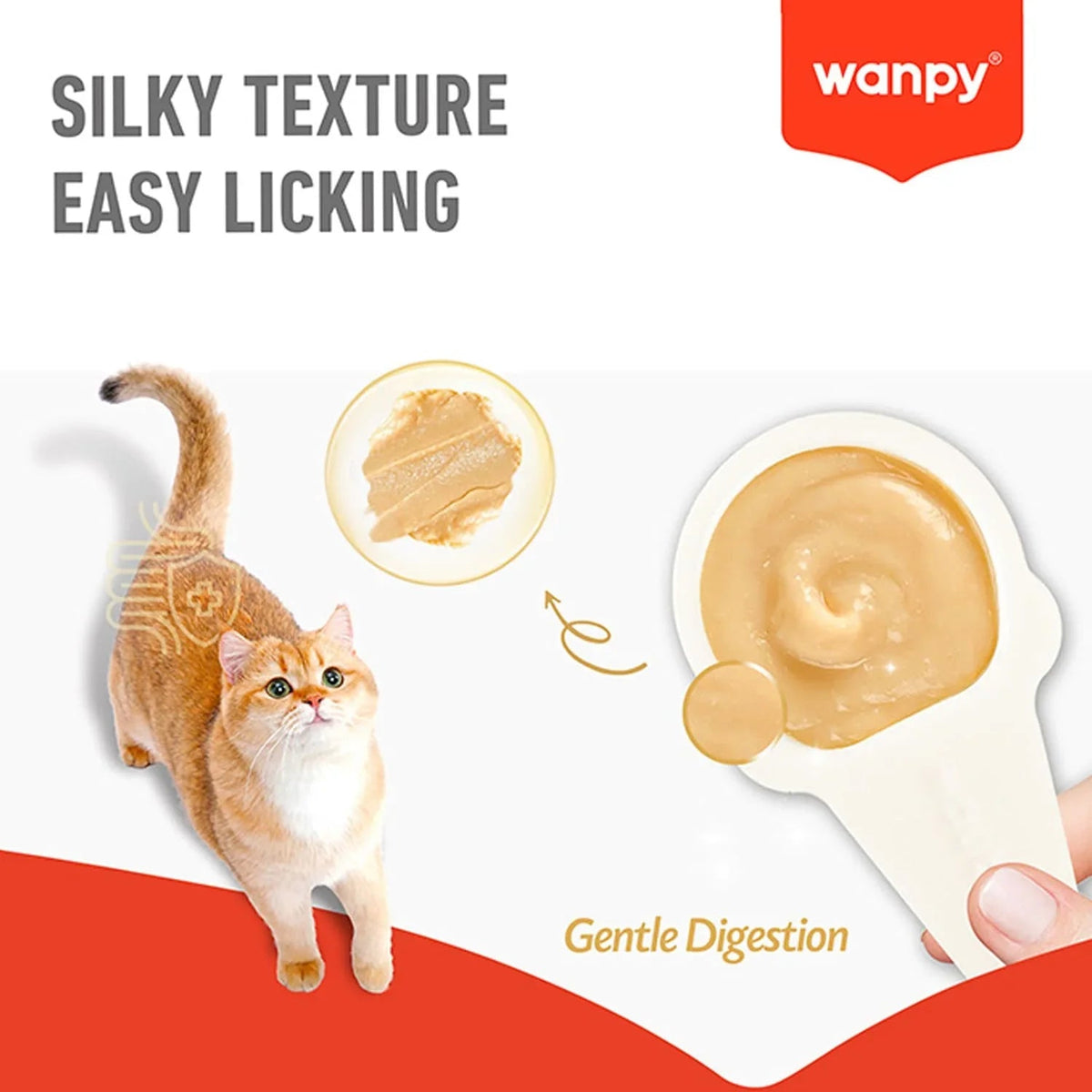 Wanpy Lickable Creamy Spoon Cat Treat Chicken 16gm 1pcs