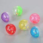 Funny Pet Cat Kitten Bell Chase Hollow Ball Cage Chew Interactive Toy Random Color