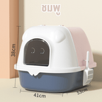 Fully enclosed deodorant, odorless, easy to wear, large cat toilet, litter box, large cat toilet, cat toilet, cat litter tray, litter box