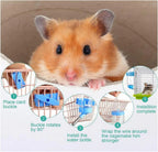 Hamster Drinker Plastic Water Bottle Dispenser Feeder HangingHamster Guinea Pig Squirrel Rabbit Drinking Head Pipe Fountain 125ml