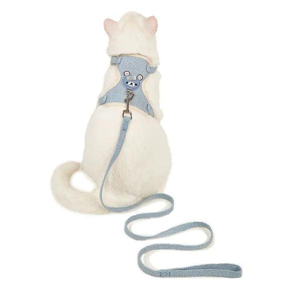 Panda Cartoon Design Vest Harness/ Body Belt with Leash for Pet Cat & Puppy