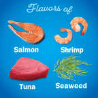 Friskies Seafood Sensations With Flavors of Salmon, Tuna, Shrimp & Seaweed Adult Dry Cat Food 2.5kg