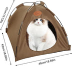 Foldable Pet Tent Summer Cat and Dog Camping Tent, Cat House Portable Indoor/Outdoor