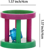 Cat Ball-Pet Ball Toy, Plastic Ringing Roller Toys, Cylinder Shape Teasing Toys for Pet Chasing Hunting Sport（Random Color)