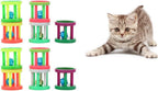 Cat Ball-Pet Ball Toy, Plastic Ringing Roller Toys, Cylinder Shape Teasing Toys for Pet Chasing Hunting Sport（Random Color)