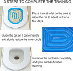 Best Plastic Cat Toilet Trainning Kit Tool Pet Cat Toilet Seat Trainer Urinal Seat Pad Mat Conserve Litter Pet