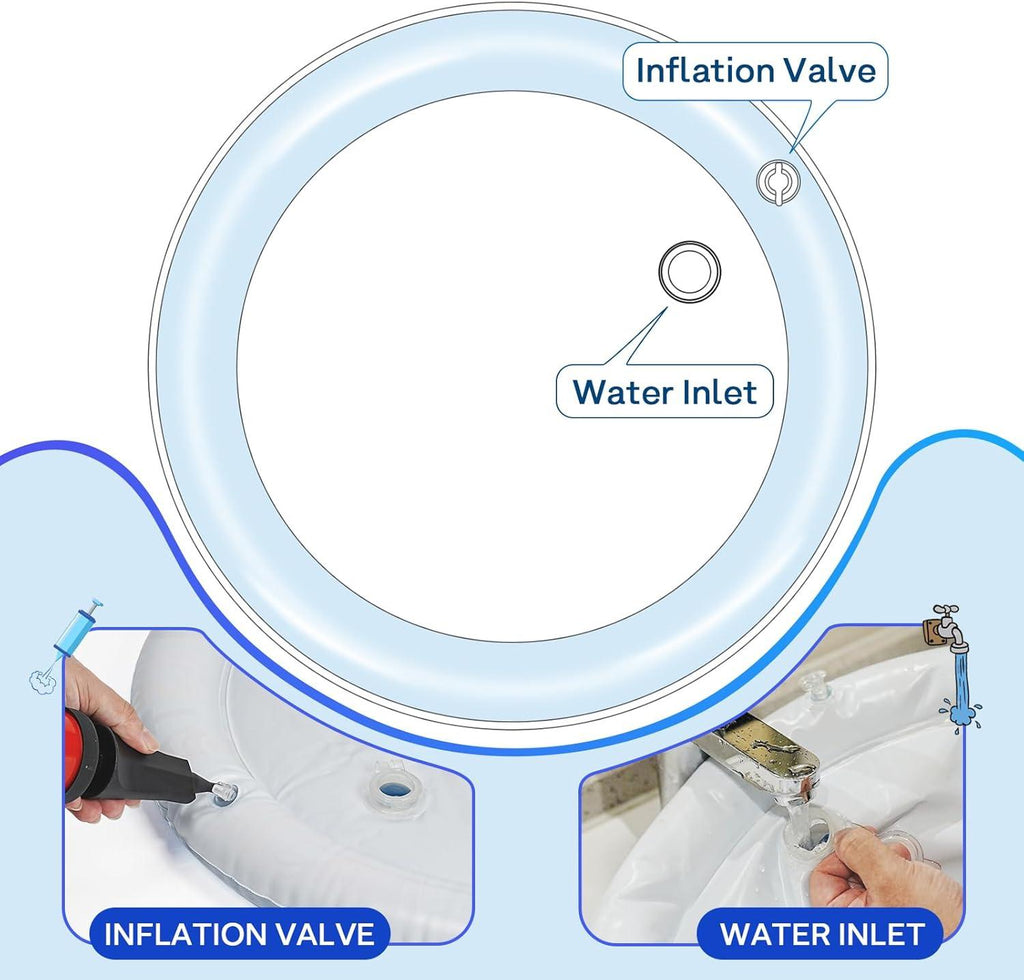 Summer Cooling Pet Water Bed Ice Pad Sleeping Round Mat For Puppy Dogs Cats Pet Kennel Cool Cold Water Sensory